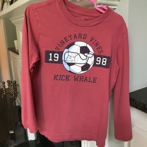Vineyard vines soccer LS tee